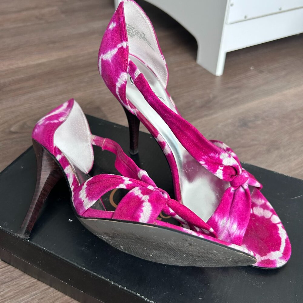 Carlos By Carlos Santana Hot Pink Tye Dye Sandal - Picture 6 of 8